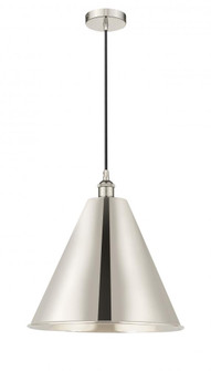 Berkshire - 1 Light - 16 inch - Polished Nickel - Cord hung - Mini Pendant (3442|616-1P-PN-MBC-16-PN-LED)