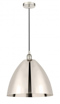 Bristol - 1 Light - 16 inch - Polished Nickel - Cord hung - Mini Pendant (3442|616-1P-PN-MBD-16-PN-LED)