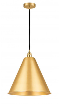 Berkshire - 1 Light - 16 inch - Satin Gold - Cord hung - Mini Pendant (3442|616-1P-SG-MBC-16-SG-LED)