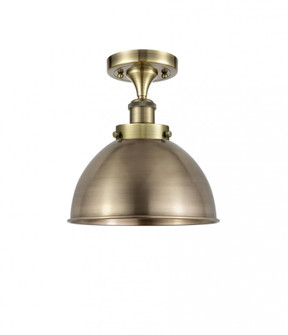 Derby - 1 Light - 10 inch - Antique Brass - Semi-Flush Mount (3442|916-1C-AB-MFD-10-AB-LED)