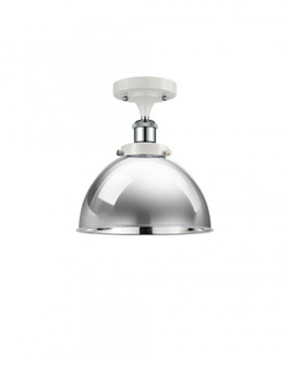 Derby - 1 Light - 10 inch - White Polished Chrome - Semi-Flush Mount (3442|916-1C-WPC-MFD-10-PC)