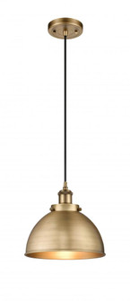Derby - 1 Light - 10 inch - Brushed Brass - Cord hung - Mini Pendant (3442|916-1P-BB-MFD-10-BB-LED)