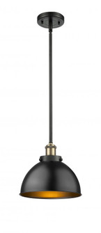 Derby - 1 Light - 10 inch - Black Antique Brass - Pendant (3442|916-1S-BAB-MFD-10-BK)
