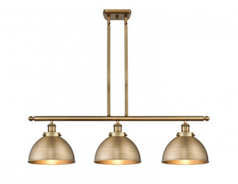 Derby - 3 Light - 36 inch - Brushed Brass - Stem Hung - Island Light (3442|916-3I-BB-MFD-10-BB-LED)