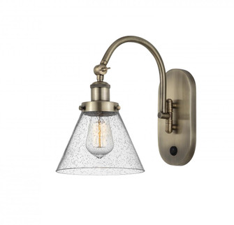 Cone - 1 Light - 8 inch - Antique Brass - Adjustable Swing Arm (3442|918-1W-AB-G44)
