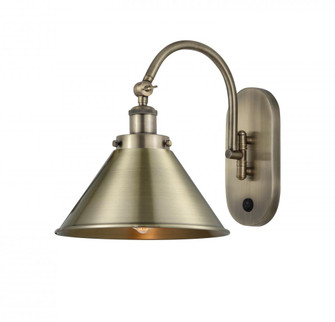 Briarcliff - 1 Light - 10 inch - Antique Brass - Adjustable Swing Arm (3442|918-1W-AB-M10-AB-LED)
