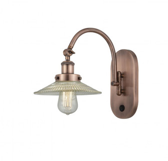 Halophane - 1 Light - 9 inch - Antique Copper - Adjustable Swing Arm (3442|918-1W-AC-G2)