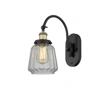 Chatham - 1 Light - 7 inch - Black Antique Brass - Adjustable Swing Arm (3442|918-1W-BAB-G142)