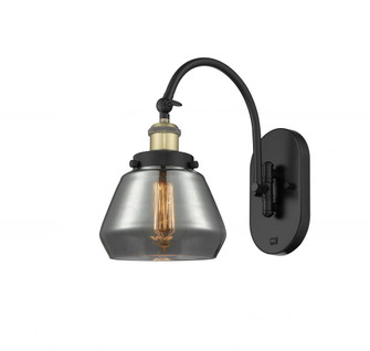 Fulton - 1 Light - 7 inch - Black Antique Brass - Adjustable Swing Arm (3442|918-1W-BAB-G173-LED)