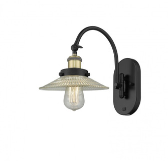 Halophane - 1 Light - 9 inch - Black Antique Brass - Adjustable Swing Arm (3442|918-1W-BAB-G2)