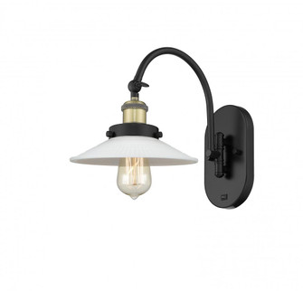 Halophane - 1 Light - 9 inch - Black Antique Brass - Adjustable Swing Arm (3442|918-1W-BAB-G1-LED)