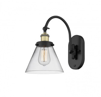 Cone - 1 Light - 8 inch - Black Antique Brass - Adjustable Swing Arm (3442|918-1W-BAB-G42)