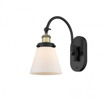 Cone - 1 Light - 6 inch - Black Antique Brass - Adjustable Swing Arm (3442|918-1W-BAB-G61-LED)