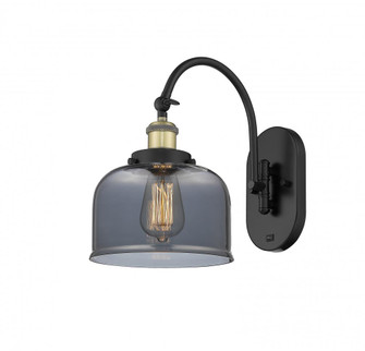 Bell - 1 Light - 8 inch - Black Antique Brass - Adjustable Swing Arm (3442|918-1W-BAB-G73-LED)