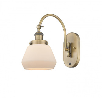 Fulton - 1 Light - 7 inch - Brushed Brass - Adjustable Swing Arm (3442|918-1W-BB-G171)