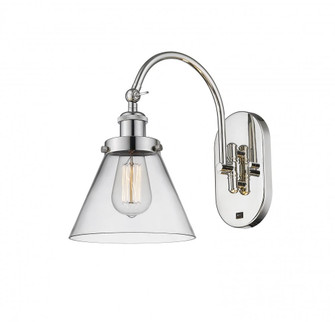 Cone - 1 Light - 8 inch - Polished Nickel - Adjustable Swing Arm (3442|918-1W-PN-G42)