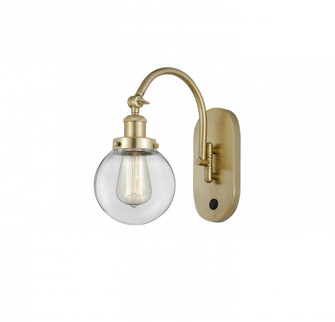 Beacon - 1 Light - 6 inch - Satin Gold - Sconce (3442|918-1W-SG-G202-6)