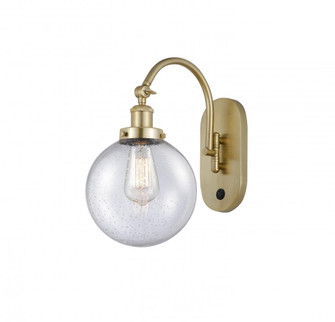 Beacon - 1 Light - 8 inch - Satin Gold - Adjustable Swing Arm (3442|918-1W-SG-G204-8)