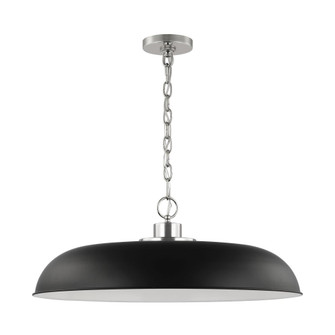 Colony; 1 Light; Large Pendant; Matte Black with Polished Nickel (81|60/7488)