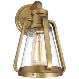 Everett; 1 Light; Small Wall Sconce; Natural Brass with Clear Glass (81|60/7565)