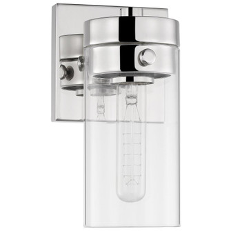 Intersection; 1 Light; Vanity; Polished Nickel with Clear Glass; Polished Nickel Finish (81|60/7631)