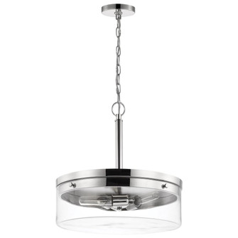 Intersection; 3 Light; Pendant; Polished Nickel with Clear Glass (81|60/7630)