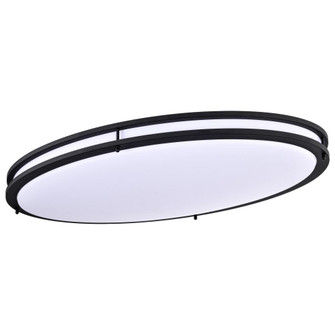 Glamour LED 32 inch; Flush Mount Fixture; Oval Shape; Black Finish; CCT Selectable 3K/4K/5K (81|62/1741)