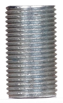 3/8 IP Steel Nipple; Zinc Plated; 1-1/8'' Length; 5/8'' Wide (27|90/2131)