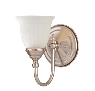 Brunswick 1-Light Bathroom Vanity Light in Satin Nickel (128|8-1062-1-SN)