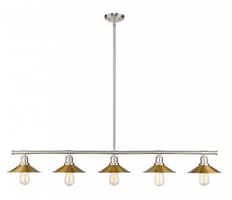 5 Light Linear Chandelier (276|613-5L-BN+FB)