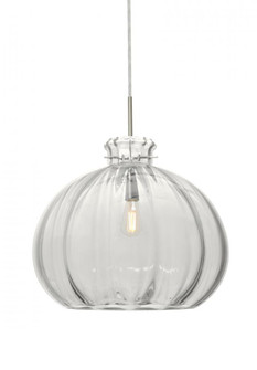 Besa Pendant Pinta 12 Clear Satin Nickel 1x8W LED Filament (127|1JT-464588-EDIL-SN)