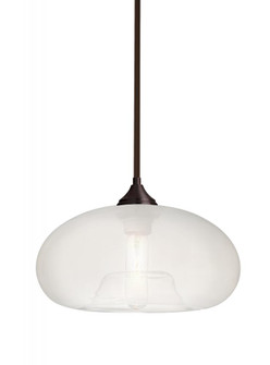 Besa Stem Pendant Bana Bronze Frost 1x60W Medium Base (127|1TT-BANAFR-BR)