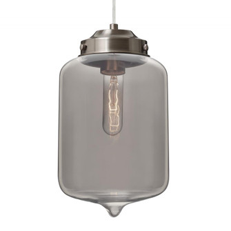 Besa Olin Pendant For Multiport Canopy Satin Nickel Smoke 1x60W Medium Base T10 (127|J-OLINSM-SN)