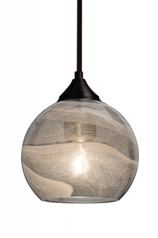 Besa, Jilly Stem Pendant, Vapor Smoke, Bronze Finish, 1x60W Medium Base (127|1TT-JILLYSM-BR)