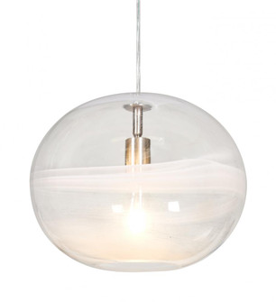 Besa, Geno Cord Pendant, Vapor Clear, Satin Nickel Finish, 1x60W Medium Base (127|1JT-GENOCL-SN)