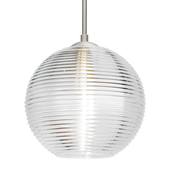 Besa Kristall 8 Pendant Satin Nickel Clear 1x75W Medium Base, 15Ft. Cord (127|1JT-461600-SN-L)