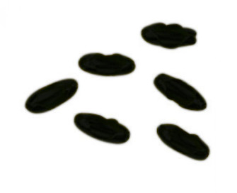 Beaded Chain Connectors in Flat Black (6pcs) (20|PCC-FB)