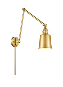 Addison - 1 Light - 8 inch - Satin Gold -Adjustable Swing Arm (3442|238-SG-M9-SG)