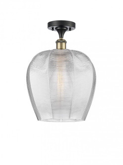 Norfolk - 1 Light - 12 inch - Black Antique Brass - Semi-Flush Mount (3442|516-1C-BAB-G462-12)