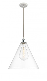 Berkshire - 1 Light - 16 inch - White Polished Chrome - Cord hung - Pendant (3442|516-1P-WPC-GBC-162-LED)