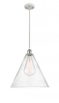 Berkshire - 1 Light - 16 inch - White Polished Chrome - Cord hung - Pendant (3442|516-1P-WPC-GBC-164-LED)
