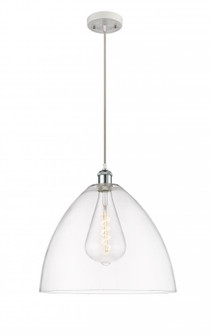 Bristol - 1 Light - 16 inch - White Polished Chrome - Cord hung - Pendant (3442|516-1P-WPC-GBD-162-LED)