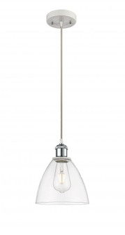 Bristol - 1 Light - 8 inch - White Polished Chrome - Cord hung - Mini Pendant (3442|516-1P-WPC-GBD-752)