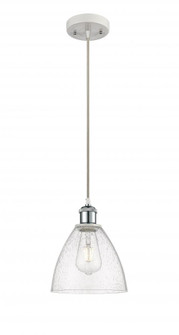 Bristol - 1 Light - 8 inch - White Polished Chrome - Cord hung - Mini Pendant (3442|516-1P-WPC-GBD-754-LED)