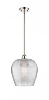 Norfolk - 1 Light - 12 inch - Polished Nickel - Mini Pendant (3442|516-1S-PN-G462-12)