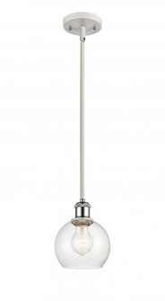 Athens - 1 Light - 6 inch - White Polished Chrome - Mini Pendant (3442|516-1S-WPC-G124-6-LED)
