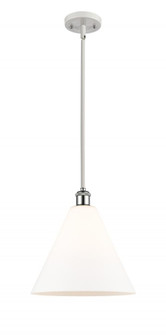 Berkshire - 1 Light - 12 inch - White Polished Chrome - Mini Pendant (3442|516-1S-WPC-GBC-121)