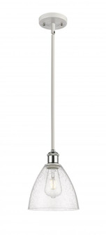 Bristol - 1 Light - 8 inch - White Polished Chrome - Mini Pendant (3442|516-1S-WPC-GBD-754)