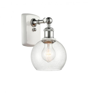 Athens - 1 Light - 6 inch - White Polished Chrome - Sconce (3442|516-1W-WPC-G124-6-LED)