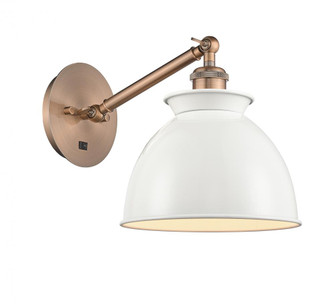 Adirondack - 1 Light - 8 inch - Antique Copper - Adjustable Sconce (3442|317-1W-AC-M14-W)